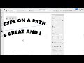 Intro to Illustrator: Type on a Path