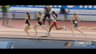 Katelyn Tuohy gutsy 5000m Finals @ NCAA Indoor Track and Field Championships 2022