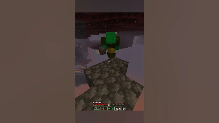 cheappickle falls into lava | #minecraft #shorts #cheappickle