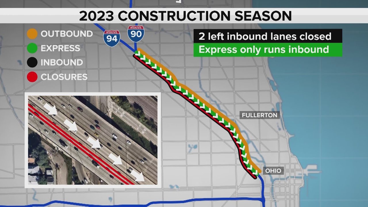 Kennedy Expressway construction project to begin next week - YouTube