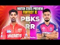 Pbks v rr  ipl 2024  match preview and stats  fantasy 11  crictracker