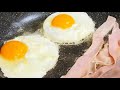 #satisfying ⭕️TWO EGGS WITH BACON #yummy #cooking #eggrecipes
