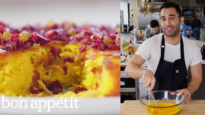 Andy Makes the Crispiest Saffron Rice Cake | From the Test Kitchen | Bon Apptit