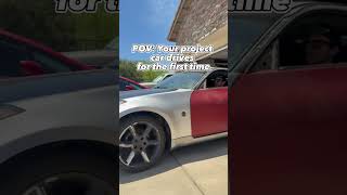 The 350z project car drives! Full video on the channel #350z #projectcar