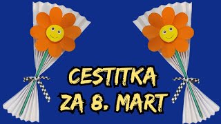 CESTITKA ZA 8 MART - KAKO NAPRAVITI CESTITKU ZA 8 MART #tutorial