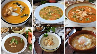 SOPAS Y CREMAS PARA EL FRÍO, 6 RECETAS FÁCILES Y DELICIOSAS!!