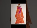 Fashion illustration design Elegant Pink & Orange colour punjabi suit 🧡🩷
