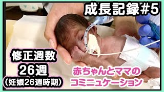 成長記録 5 妊娠26週時期 新生児 赤ちゃんとお母さんのコミュニケーション 早産 Youtube