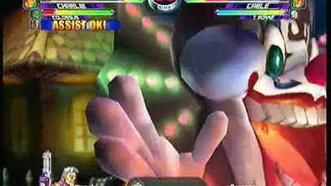 MvC2 Online (360): Brett (Cha/Storm/Col) vs Hannibal (Jug/Cab/Tron) 4 .:5.29.10:.