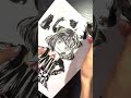 【SPY×FAMILY】好奇心旺盛なアーニャを書道アートで書く - 書道アーティスト 原愛梨 #shorts
