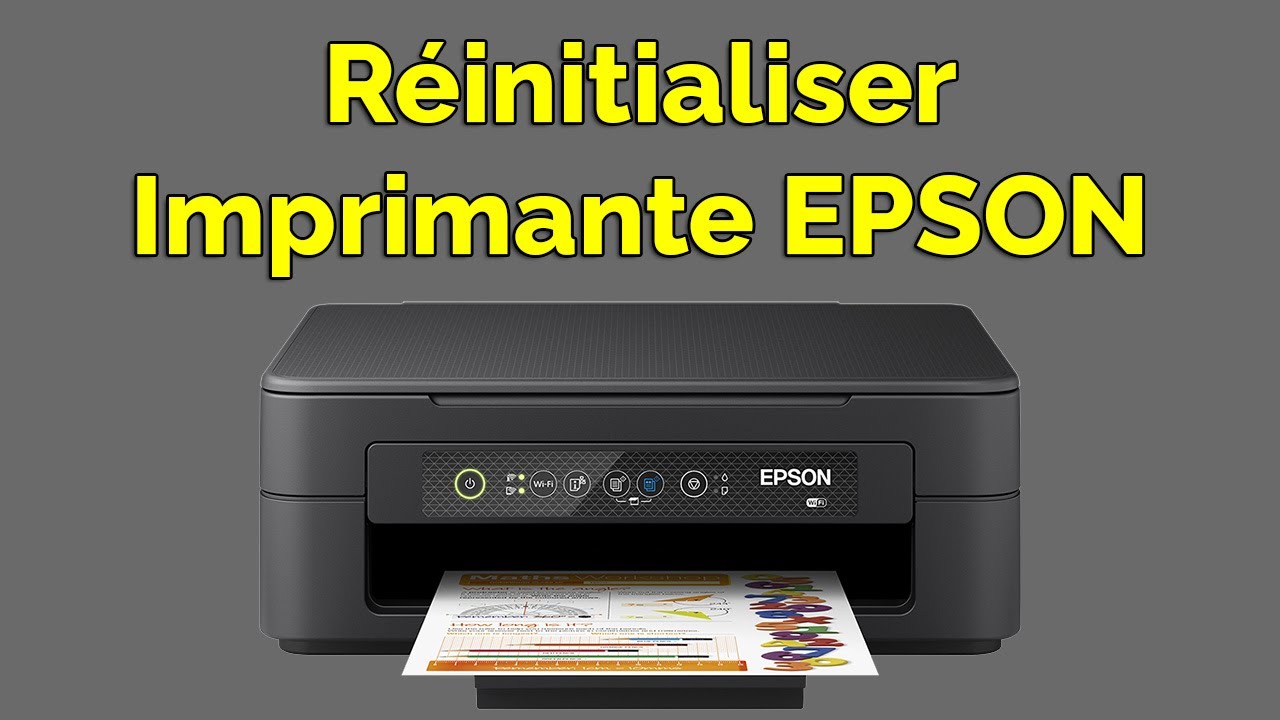 Comment réinitialiser une imprimante EPSON - YouTube