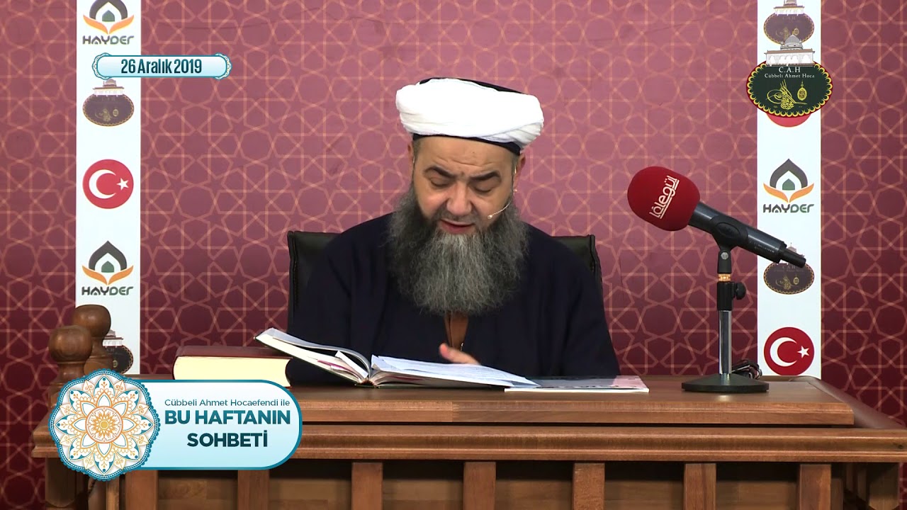 Bu Haftanın Sohbeti Cübbeli Ahmet Hoca