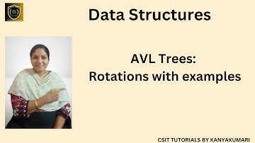 AVL tree rotations examples, Rotations examples, AVL Trees in data structures, balanced BST