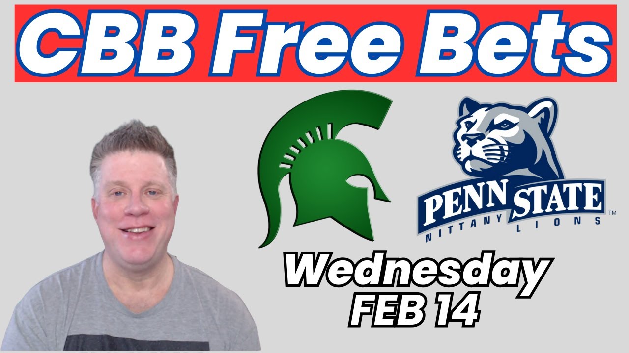 Michigan State Penn State College Basketball Bets Wednesday Feb 14 Picks & Parlays YouTube
