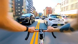 Chill bike ride around Manhattan NYC - POV Fixed Gear - SoHo, Midtown