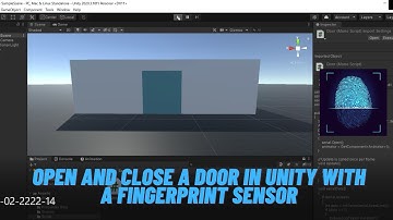 How can you open and close a door in unity?