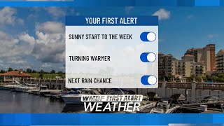 FIRST ALERT: Turning warmer for the work week
