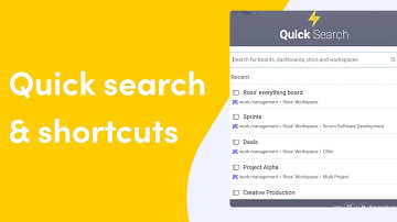 Quick search and board shortcuts | monday.com quick tips