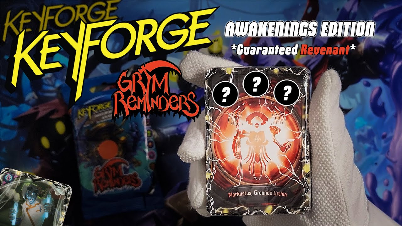 KeyForge Grim Reminders REVENANT AWAKENINGS deck : Markustus, Grounds ...