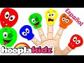 Familia dedo con globos de colores - Canciones infantiles divertidas | HooplaKidz en Español