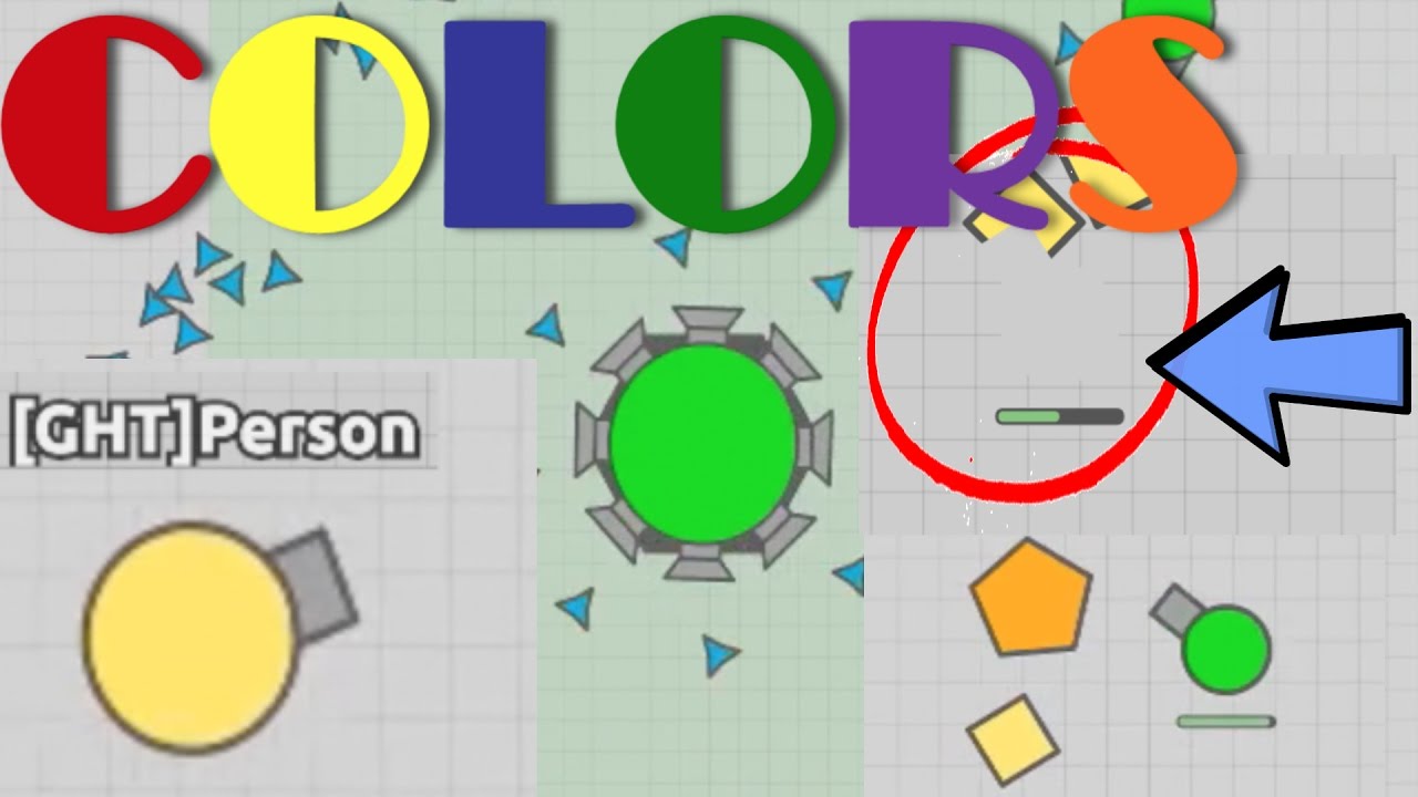 DIep.io How To Change Tank/Shape Color TUTORIAL! Invisible Tank Mod?