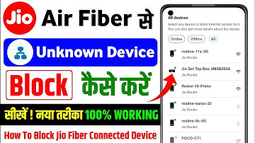 jioairfiber connected device block kaise kare, How to block/remove connected devices in jio airfiber