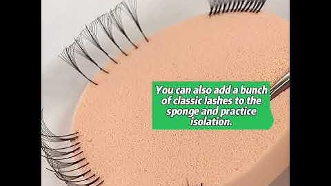 Beginner Lashing Tips Using Practice Lashes And Sponges🥰🥰