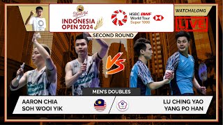 AARON/WOOI YIK 🇲🇾 vs. LU CY/YANG PH 🇹🇼 LIVE! Indonesia Open 24' 印尼公开赛 2nd Rd | Darence's Watchalong