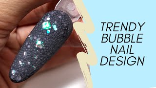 Bubble Nail Design :: Matte &amp; Glossy :: Foam Nails :: by Goda
