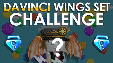 DA VINCI WINGS SET CHALLENGE (15 BGL vs 15 DL SET !!) - Growtopia 2021