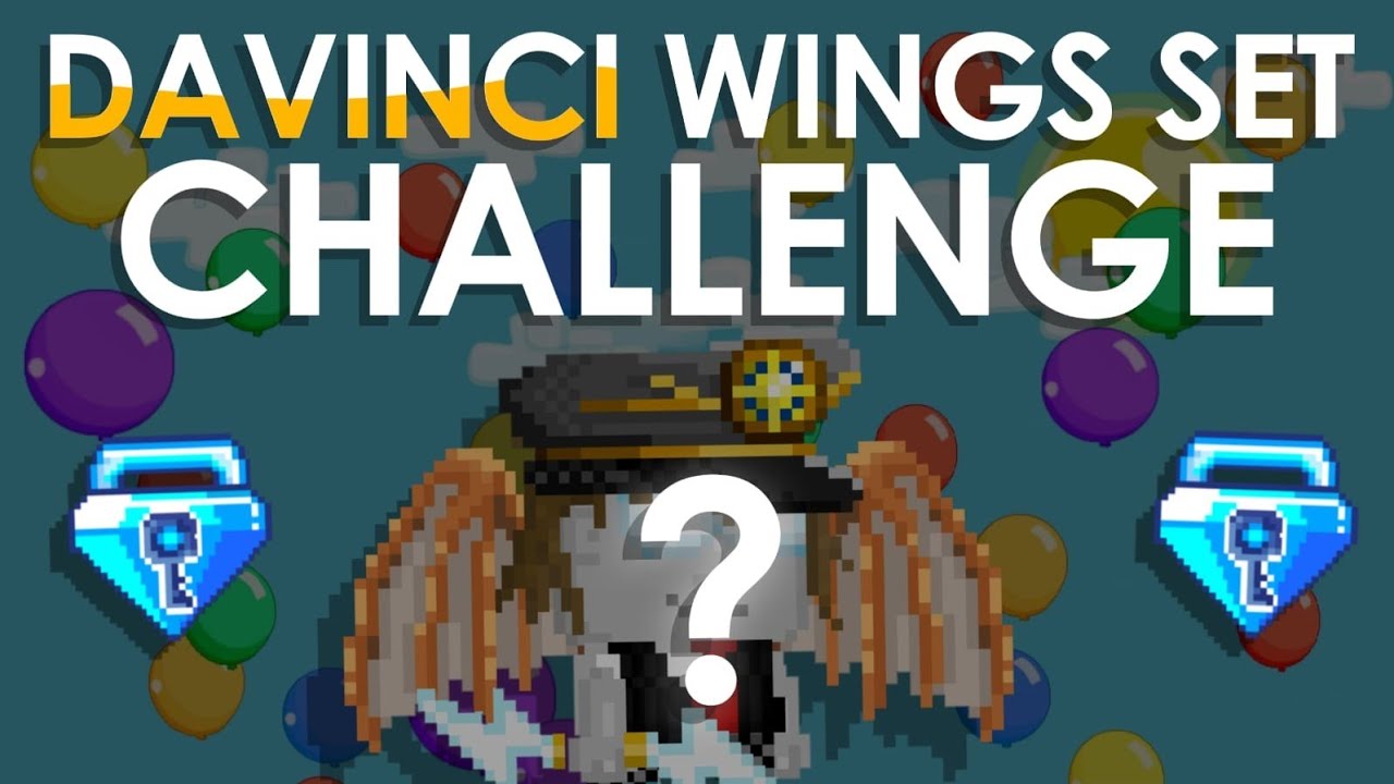 DA VINCI WINGS SET CHALLENGE (15 BGL vs 15 DL SET !!) - Growtopia 2021