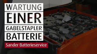 Sander Fördertechnik Batterieservice - Die Batteriewartung