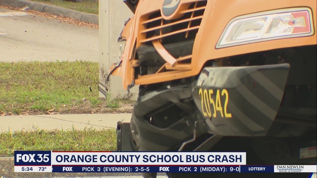 Student injured after Orange County school bus slams into vehicle, officials say