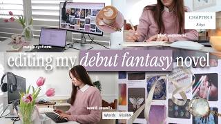 Working On My Debut Fantasy Novel 💁‍♀️ (a Cozy, Productive Vlog) Developmental Edits + Magic Systems