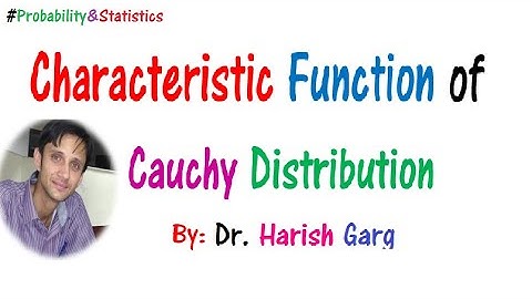 Characteristic function of Cauchy Distribution | Short Proof