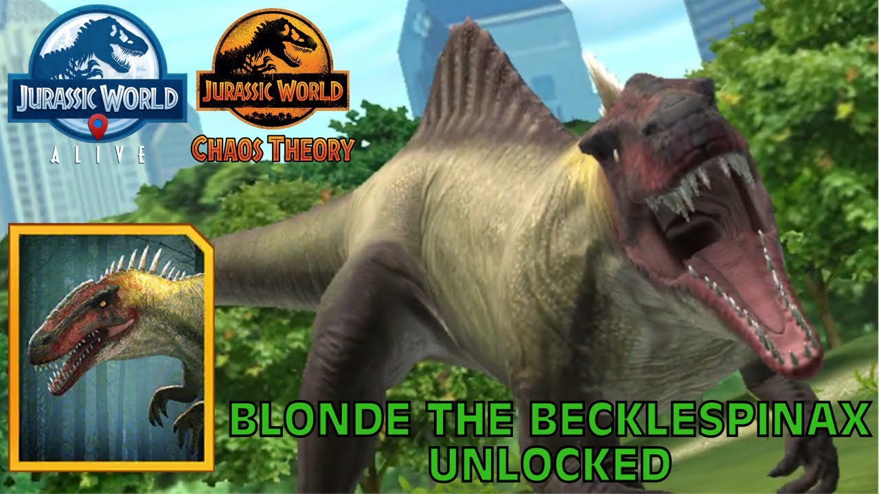 Blonde The Becklespinax Unlocked - Jurassic World Alive