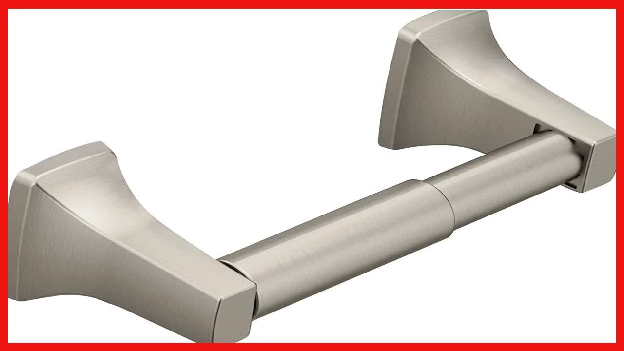 Moen Contemporary Brushed Nickel Paper Holder, P5050BN