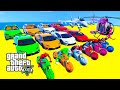Gta v stunt map car race challenge on super cars bikes and offroad jeeps