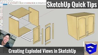 Creating an Exploded Model View in SketchUp  SketchUp Quick Tips