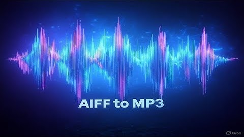 How to Convert AIFF to MP3?