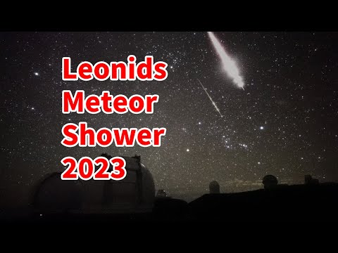 Leonids meteor shower 2023/11/17-18 LIVE from Subaru Telescope MaunaKea, Hawaii