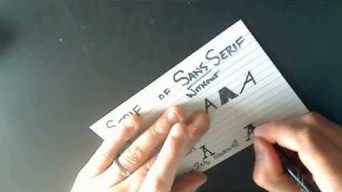 Whats the difference between Serif and Sans Serif Fonts?