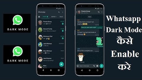 WhatsApp Dark Mode! How to enable on iOS and Android l Enable Whatsapp Dark Mode on Mobile [Hindi]