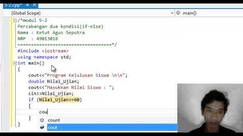 Modul5.2 Operasi Percabangan if dua kondisi pada c++.mp4