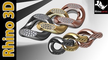 3D Cuban link tutorial for beginners | Rhino 3D