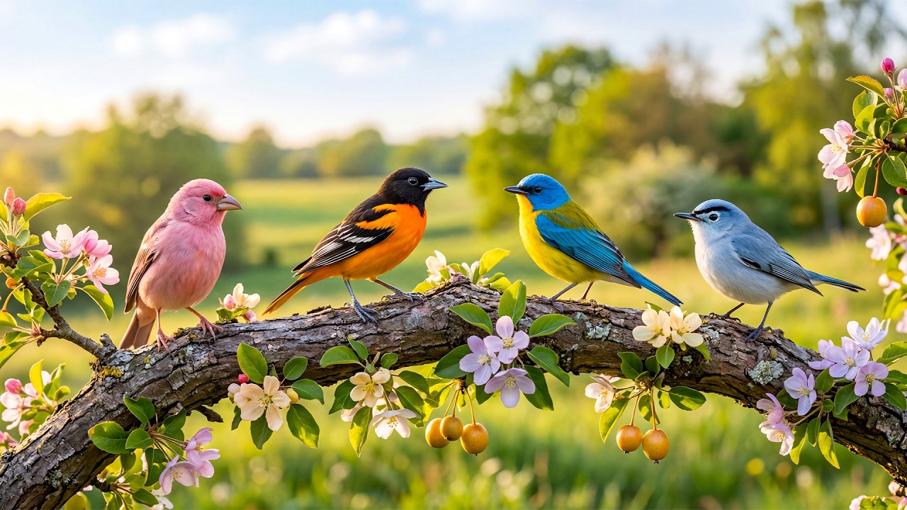 Piano Music and Bird Sounds - Heal Anxiety, Depression, Soothe the Heart, Beautiful Music 🌿