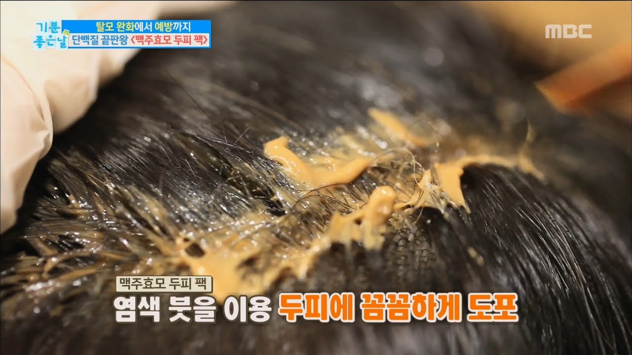 [Happyday]beer yeast Scalp pack 머릿결을 위한! '맥주효모   두피 팩' [기분 좋은 날] 20170620