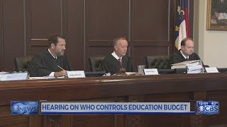 Court hearing lawsuit over NC schools power shift