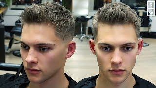 Short Textured Quiff Easy To Style Mens Haircut