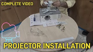 HOW TO INSTALL A PROJECTOR SETUP | Complete video of Making home theater 